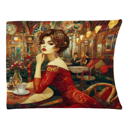 Audrey 300 GSM Flannel Throw Blanket (Made in USA) - Gregg Acini Adoree Designs - Blanket