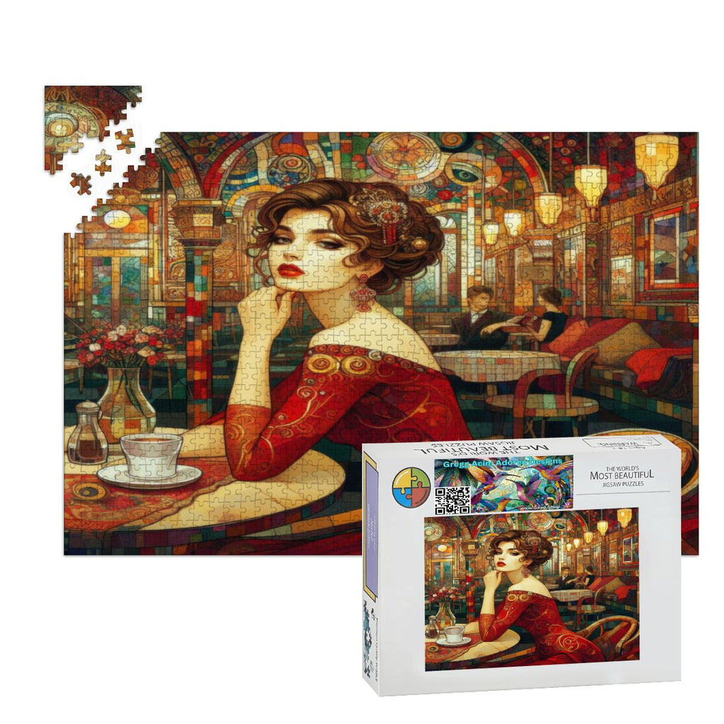Audrey Wooden Jigsaw Puzzles 1000 pcs - Gregg Acini Adoree Designs - Jigsaw Puzzle