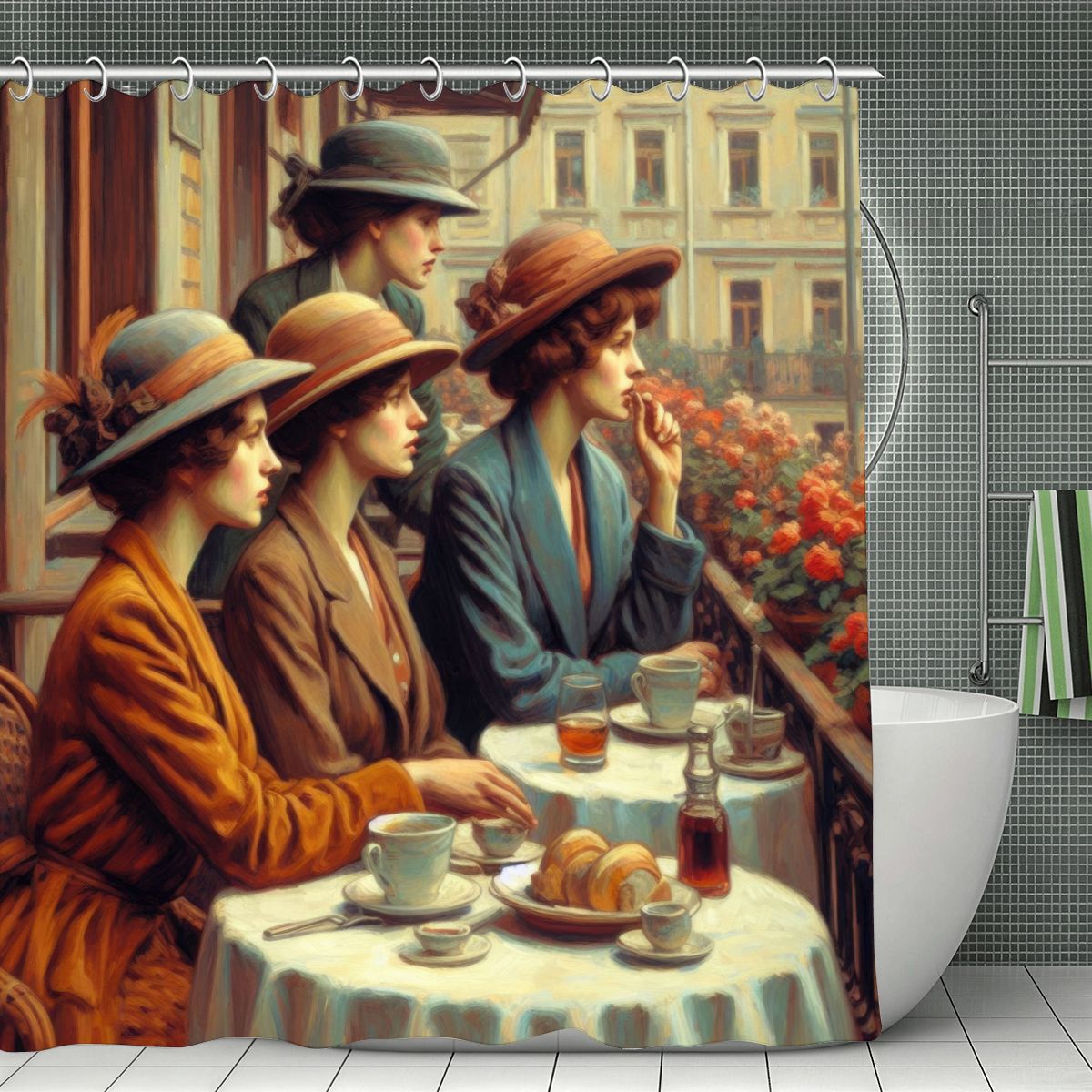 Observers Shower Curtain 70.8"x70.8" (Made in USA)