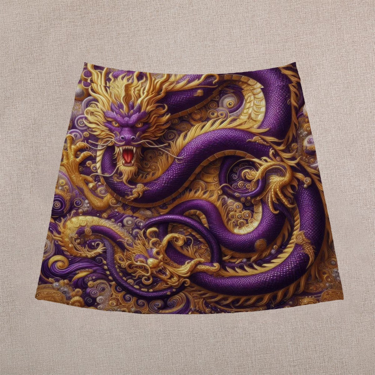 Purple Dragon Mini Skirt