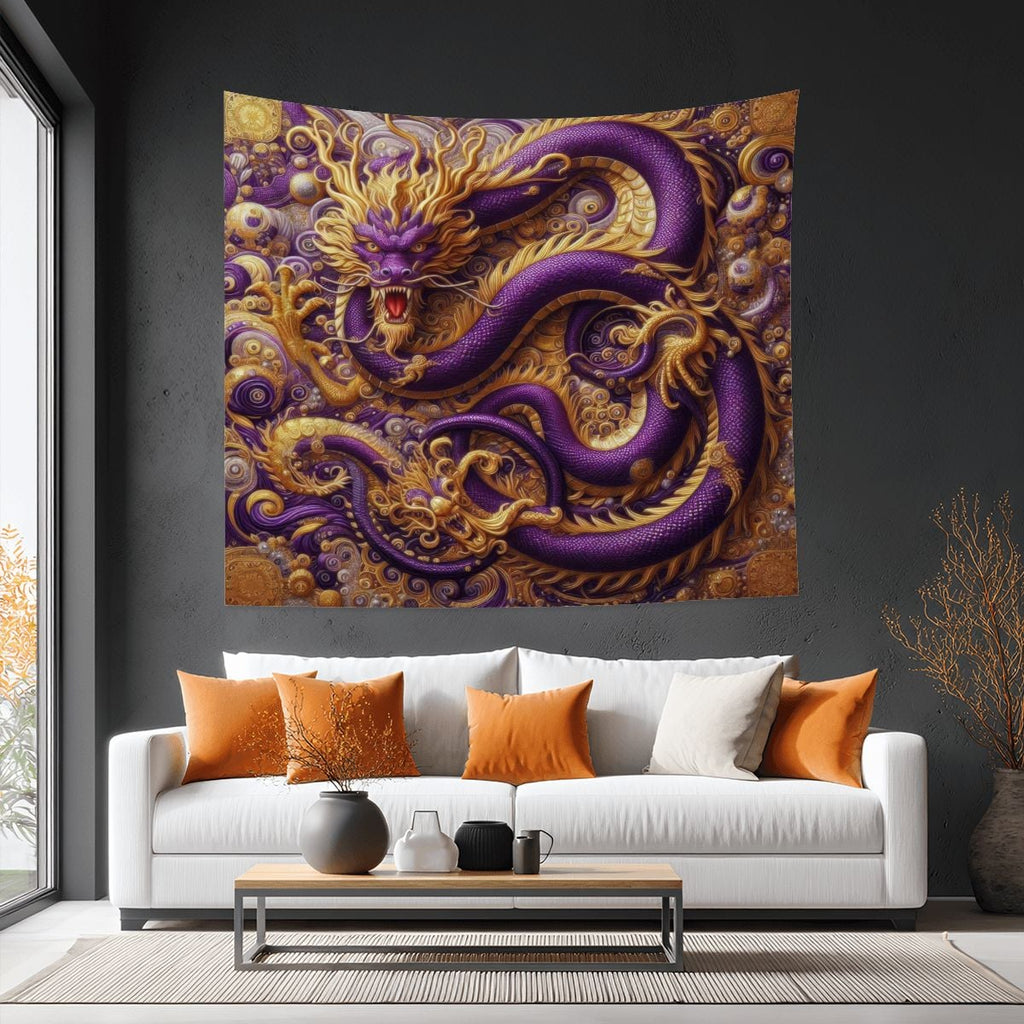 Purple Dragon Tapestry (6:5) (Made in USA)