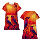Scarlet Collection Women's Loose Short-Sleeve Nightgown (multiple designs - First image shows selected design)