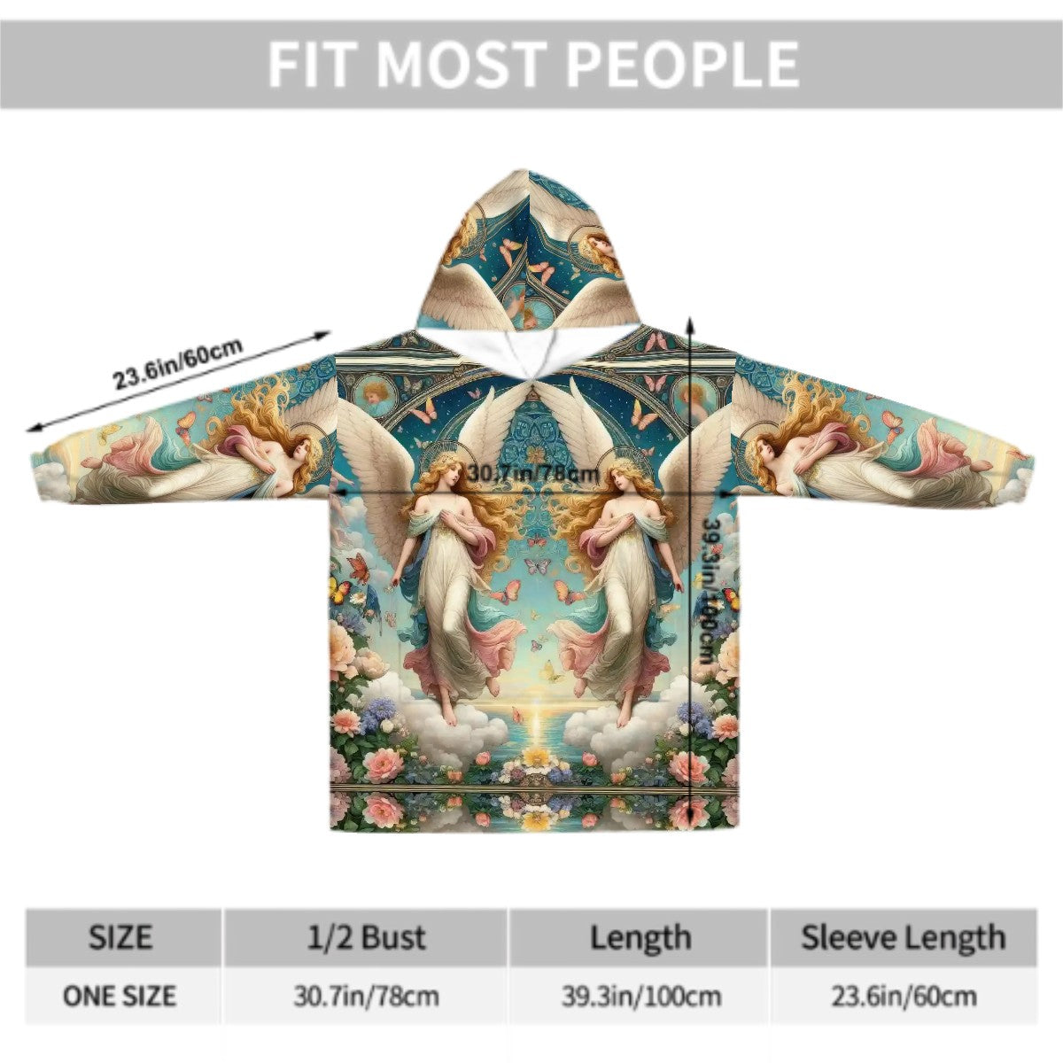 Divine Seraphim Adult Blanket Hoodie