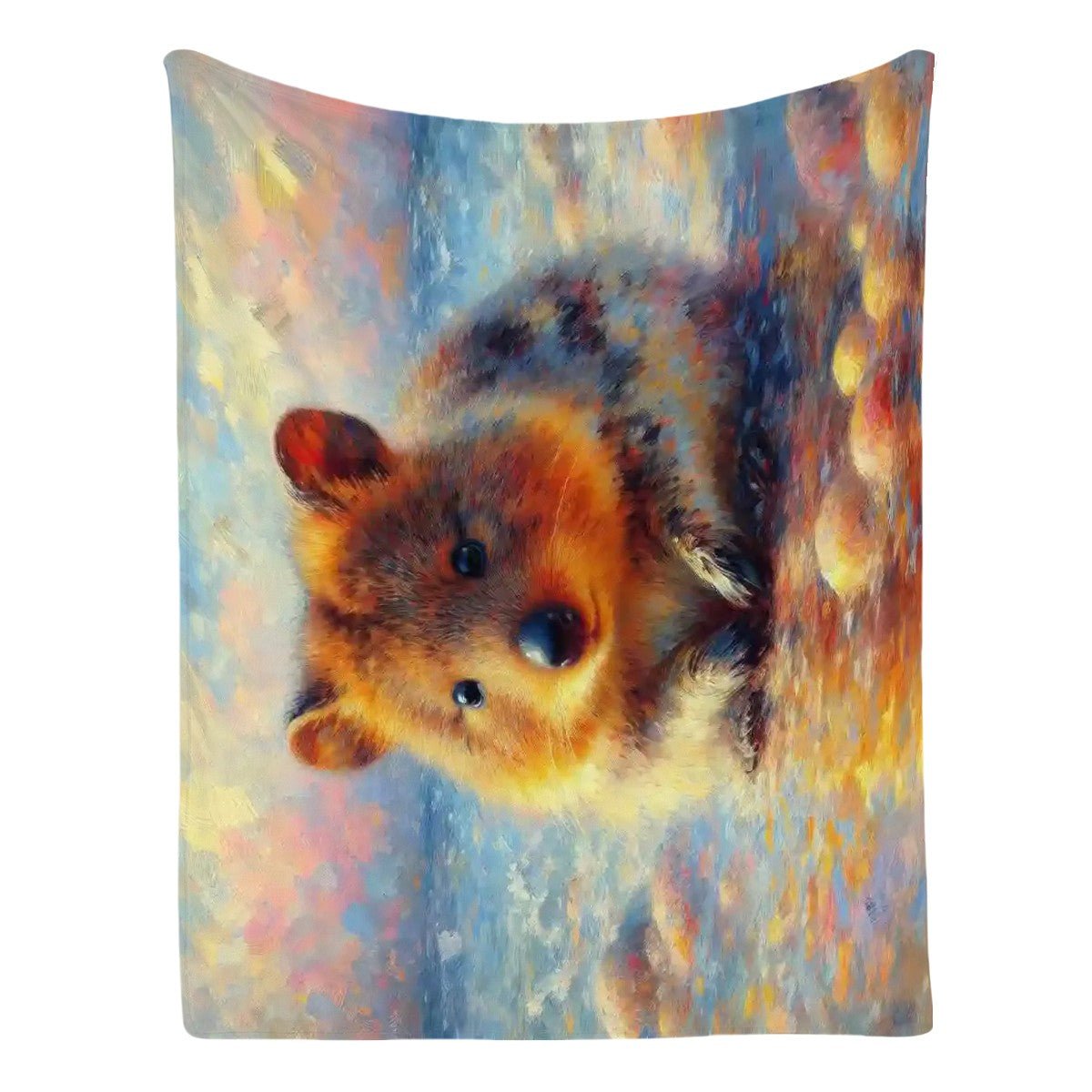 Baby Quokka 300 GSM Flannel Throw Blanket (Made in USA) - Gregg Acini Adoree Designs - Blanket
