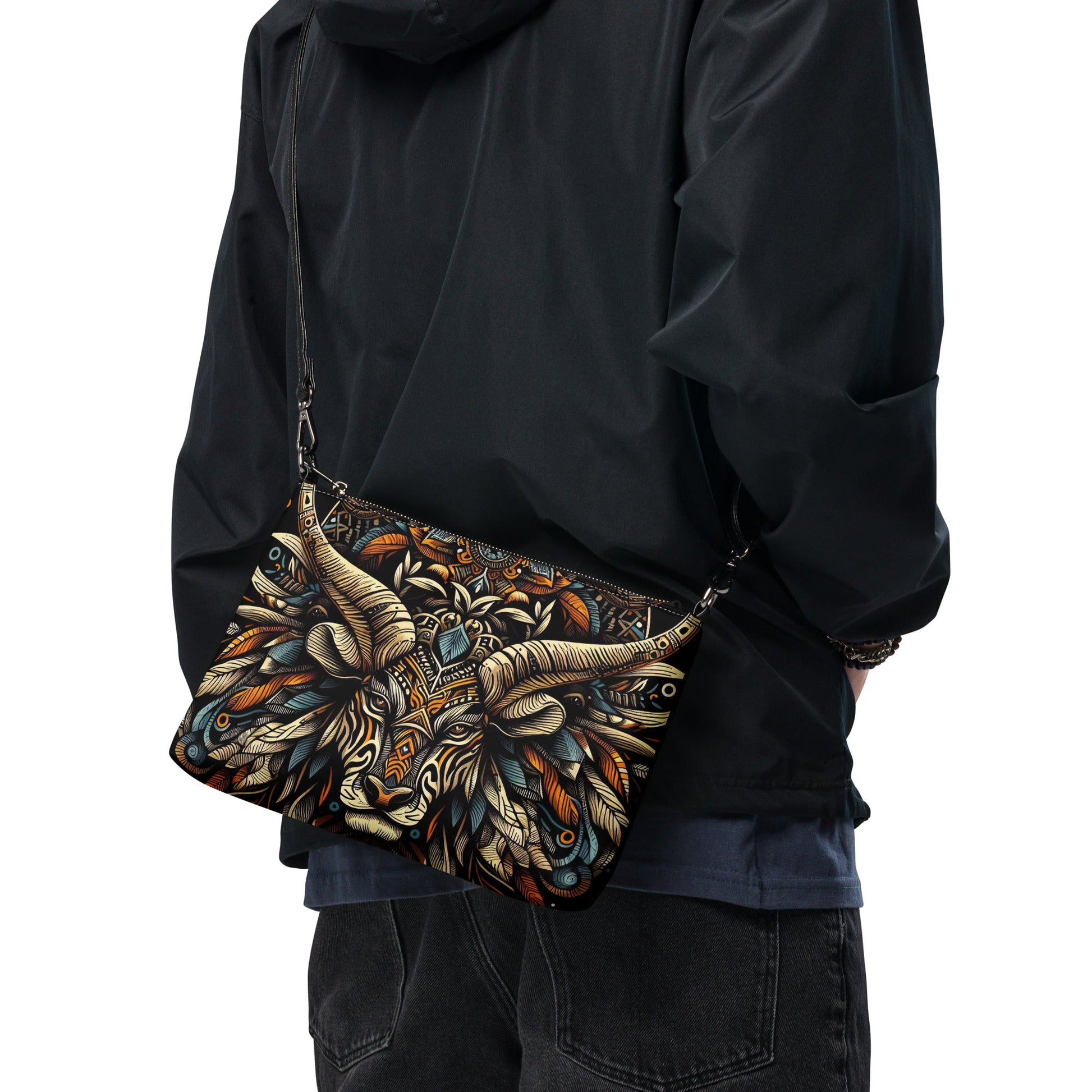 Bae Crossbody bag - Unique Unusual Animal Face - Gregg Acini Adoree Designs - Handbag