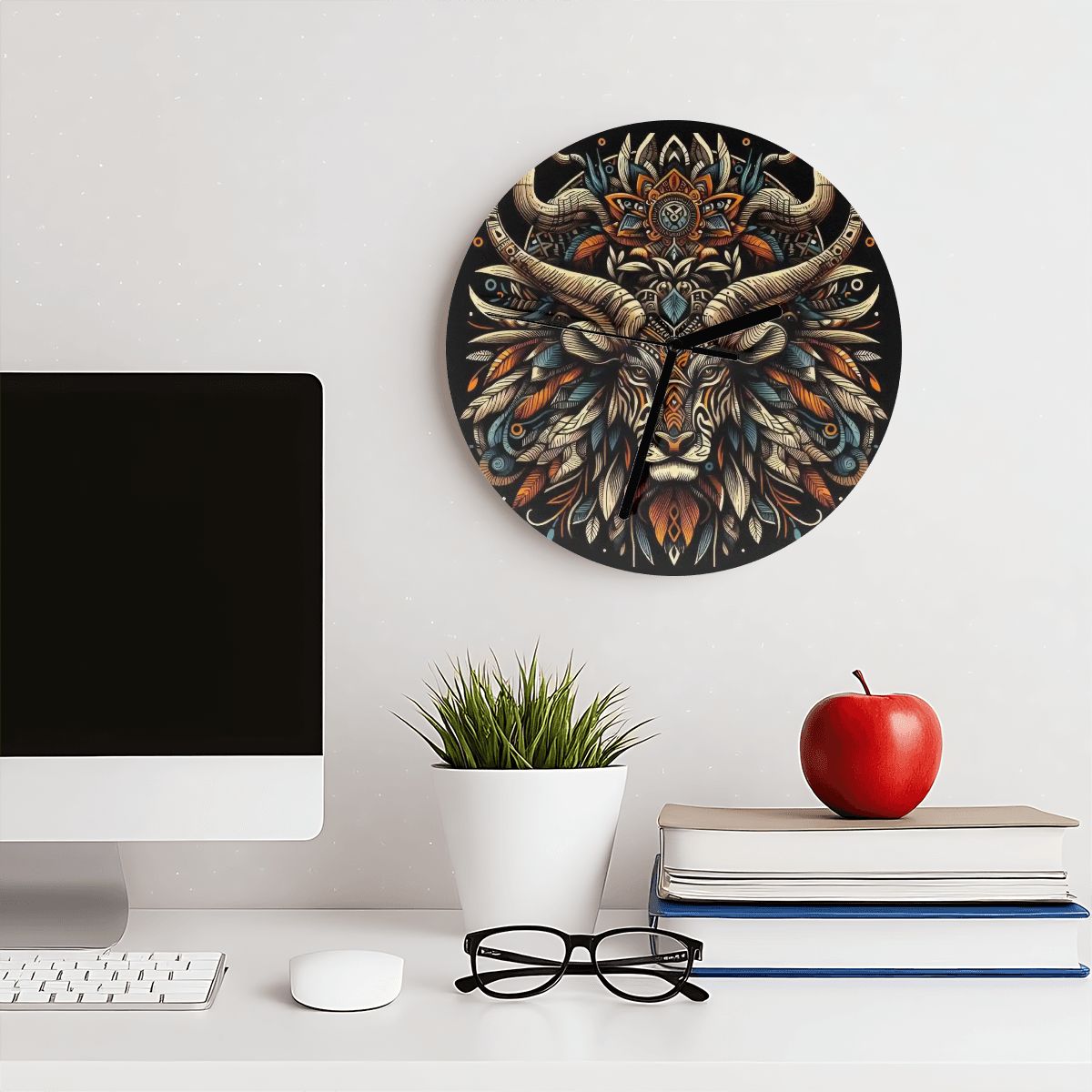 Bae MDF Wall Clock (Made in USA) - Gregg Acini Adoree Designs - Wall Clock