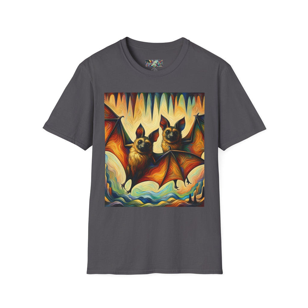 Bat Buddies Unisex Softstyle T-Shirt - Soft & Stylish Graphic Tee - Gregg Acini Adoree Designs - T-Shirt