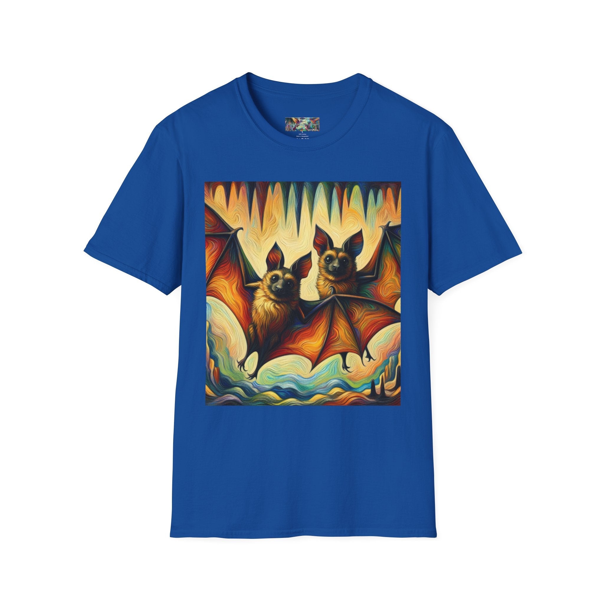 Bat Buddies Unisex Softstyle T-Shirt - Soft & Stylish Graphic Tee - Gregg Acini Adoree Designs - T-Shirt