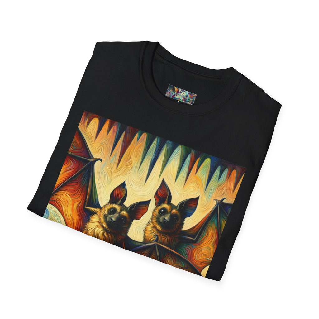 Bat Buddies Unisex Softstyle T-Shirt - Soft & Stylish Graphic Tee - Gregg Acini Adoree Designs - T-Shirt