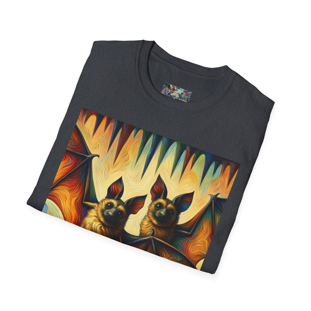 Bat Buddies Unisex Softstyle T-Shirt - Soft & Stylish Graphic Tee - Gregg Acini Adoree Designs - T-Shirt
