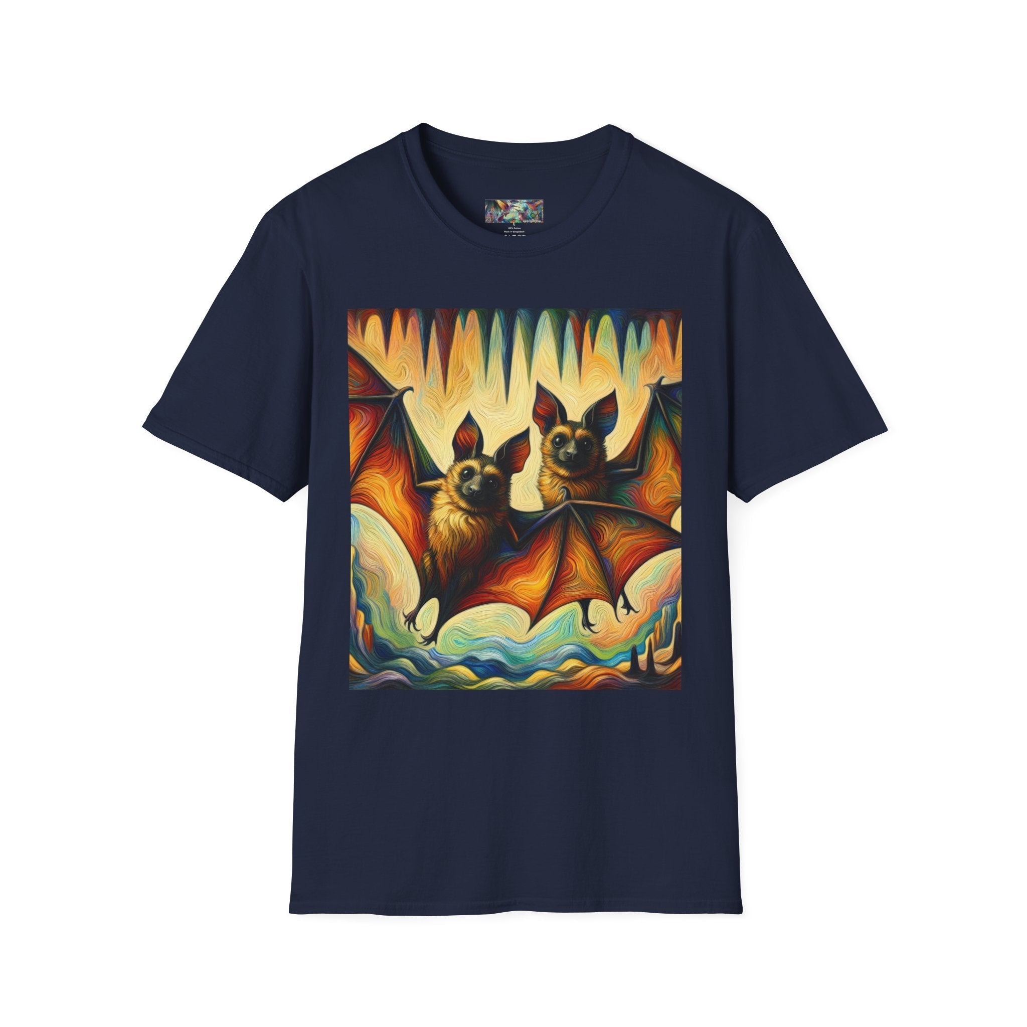 Bat Buddies Unisex Softstyle T-Shirt - Soft & Stylish Graphic Tee - Gregg Acini Adoree Designs - T-Shirt