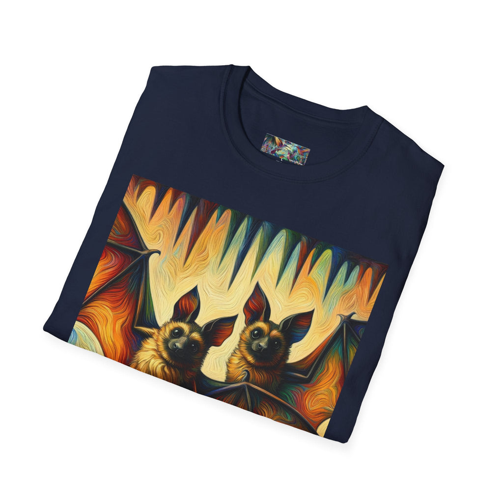 Bat Buddies Unisex Softstyle T-Shirt - Soft & Stylish Graphic Tee - Gregg Acini Adoree Designs - T-Shirt