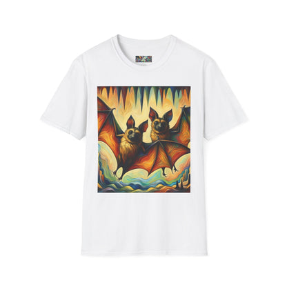 Bat Buddies Unisex Softstyle T-Shirt - Soft & Stylish Graphic Tee - Gregg Acini Adoree Designs - T-Shirt