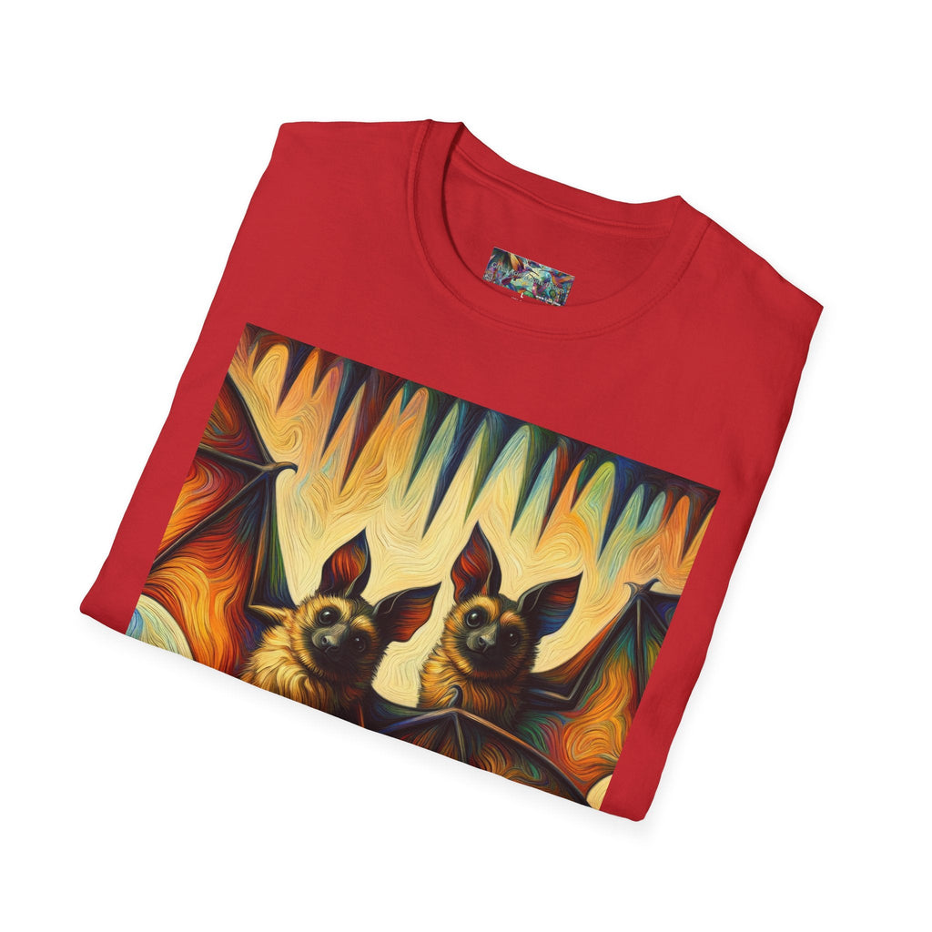 Bat Buddies Unisex Softstyle T-Shirt - Soft & Stylish Graphic Tee - Gregg Acini Adoree Designs - T-Shirt