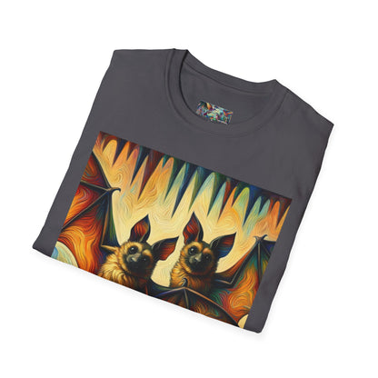 Bat Buddies Unisex Softstyle T-Shirt - Soft & Stylish Graphic Tee - Gregg Acini Adoree Designs - T-Shirt