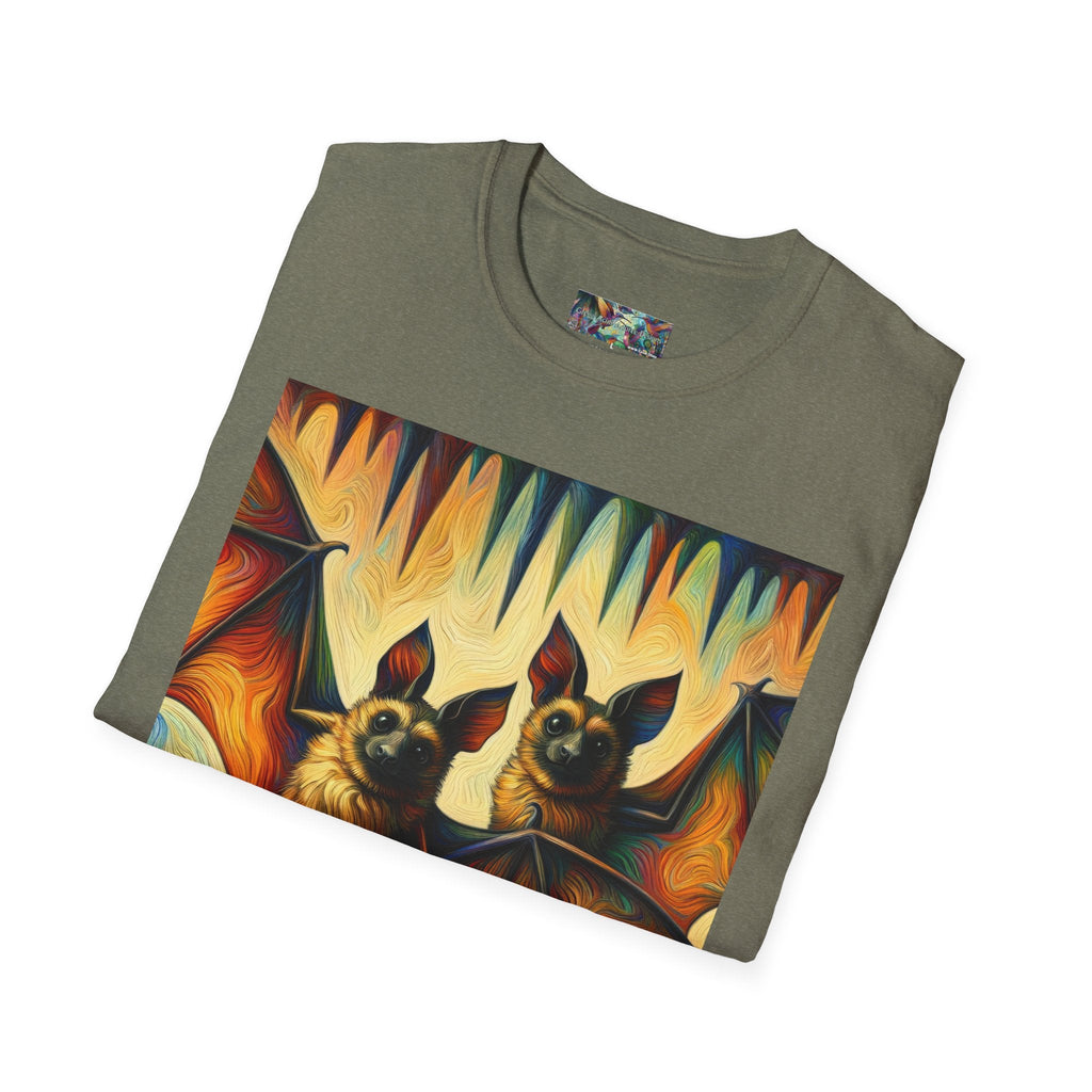 Bat Buddies Unisex Softstyle T-Shirt - Soft & Stylish Graphic Tee - Gregg Acini Adoree Designs - T-Shirt