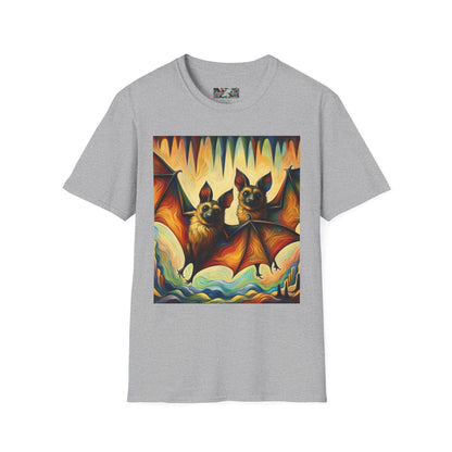 Bat Buddies Unisex Softstyle T-Shirt - Soft & Stylish Graphic Tee - Gregg Acini Adoree Designs - T-Shirt