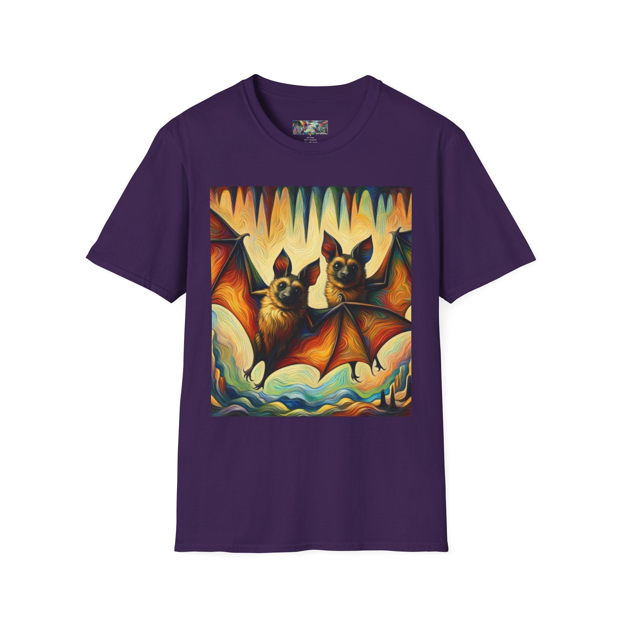 Bat Buddies Unisex Softstyle T-Shirt - Soft & Stylish Graphic Tee - Gregg Acini Adoree Designs - T-Shirt
