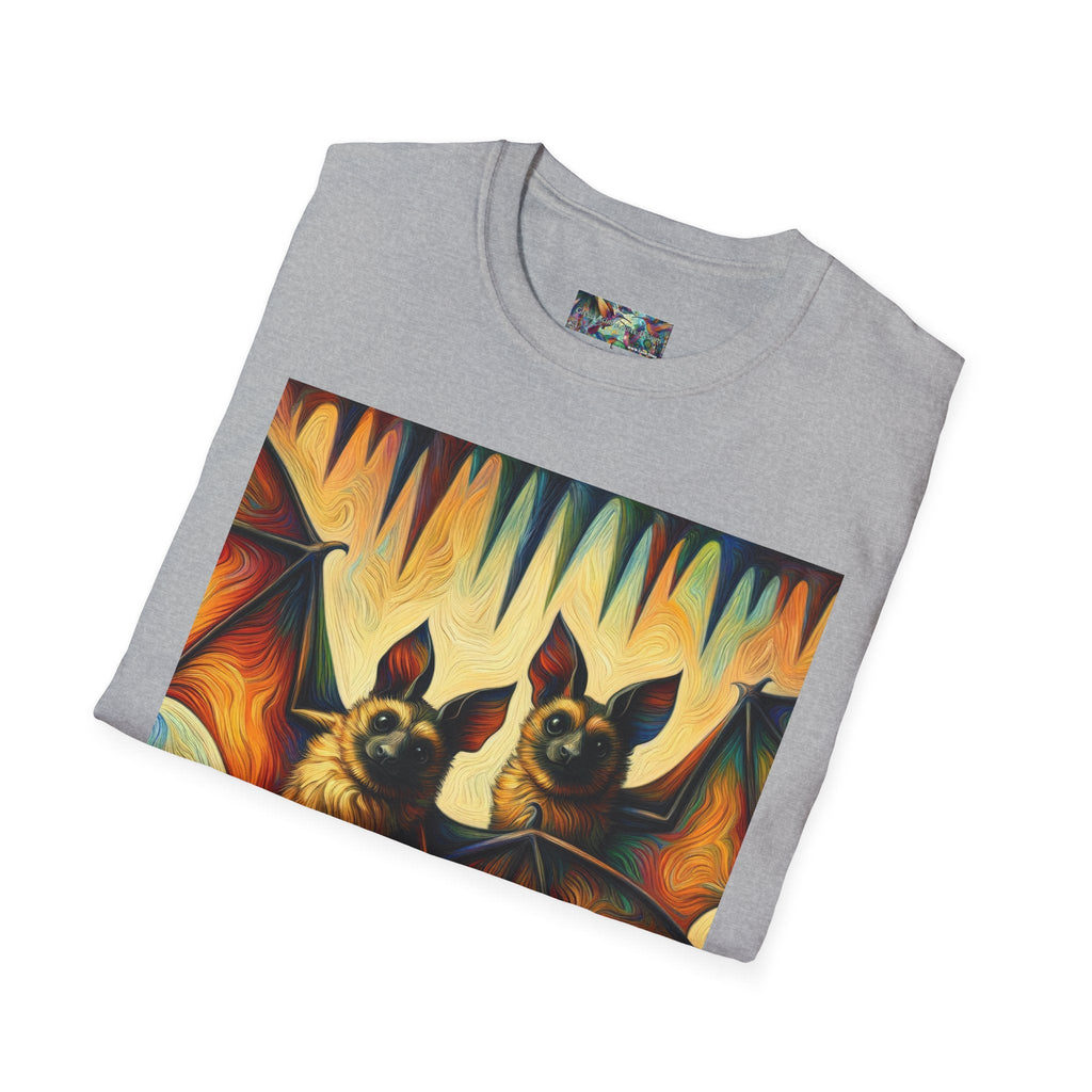 Bat Buddies Unisex Softstyle T-Shirt - Soft & Stylish Graphic Tee - Gregg Acini Adoree Designs - T-Shirt
