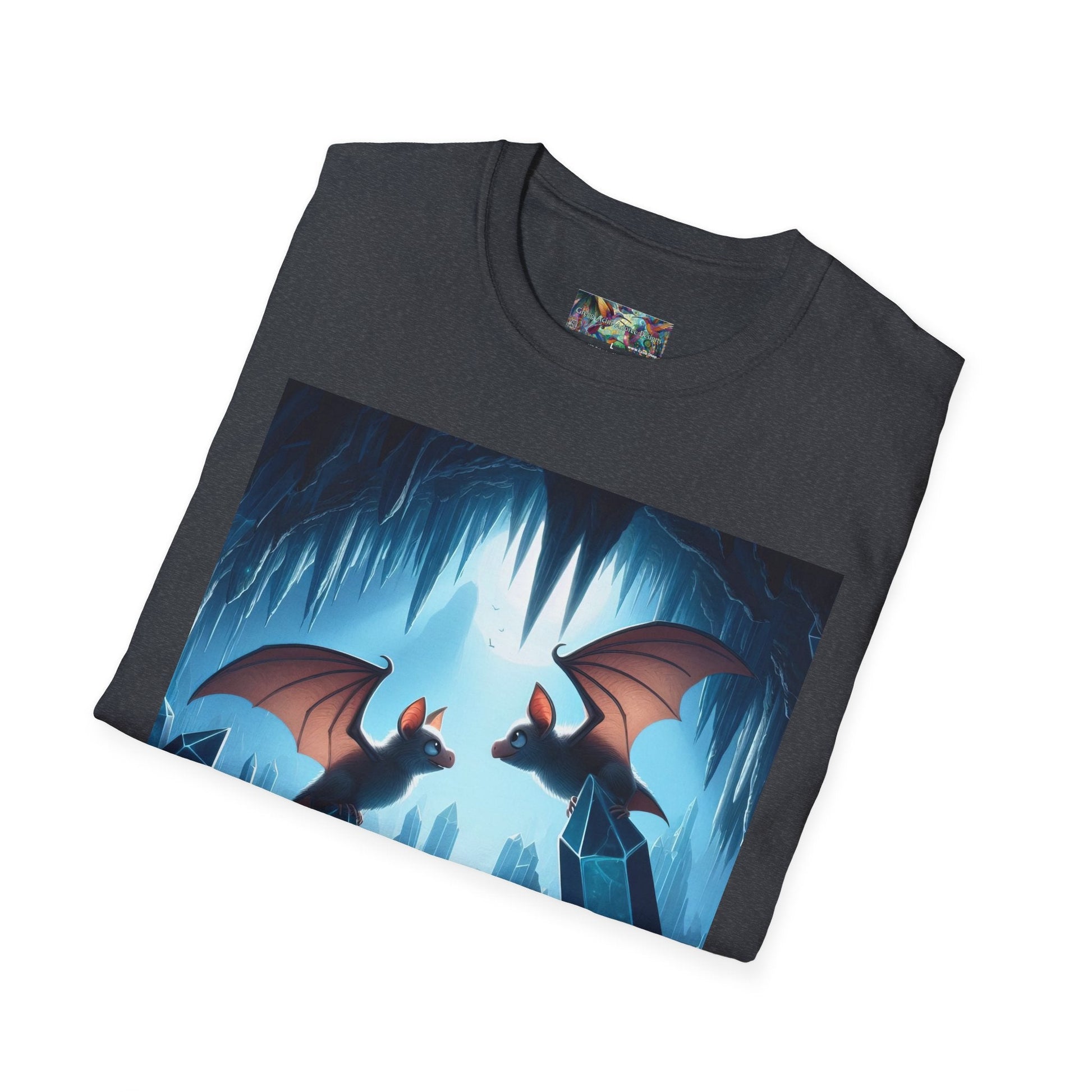 Bat Lovers Unisex Softstyle T-Shirt - Soft & Stylish Graphic Tee - Gregg Acini Adoree Designs - T-Shirt
