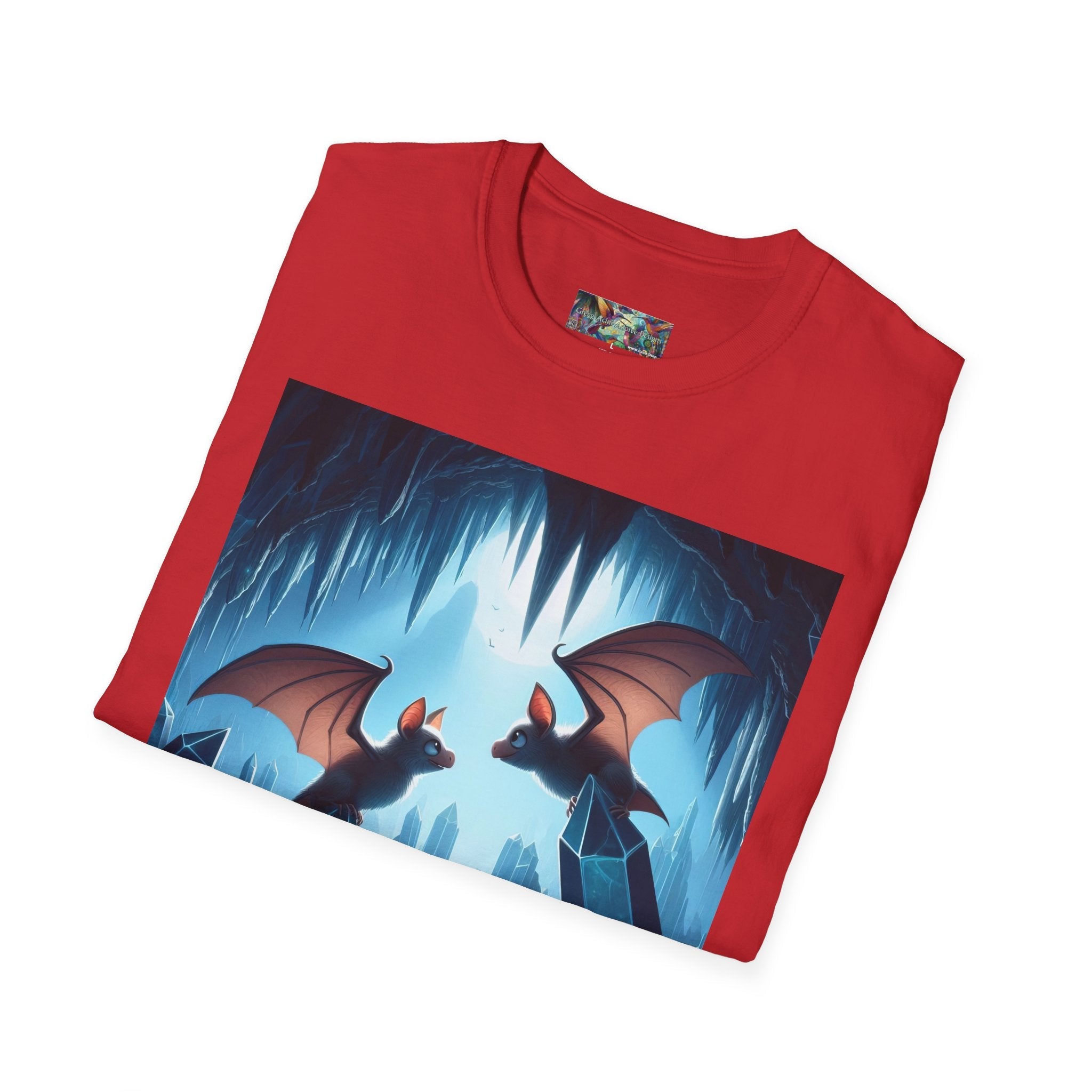 Bat Lovers Unisex Softstyle T-Shirt - Soft & Stylish Graphic Tee - Gregg Acini Adoree Designs - T-Shirt