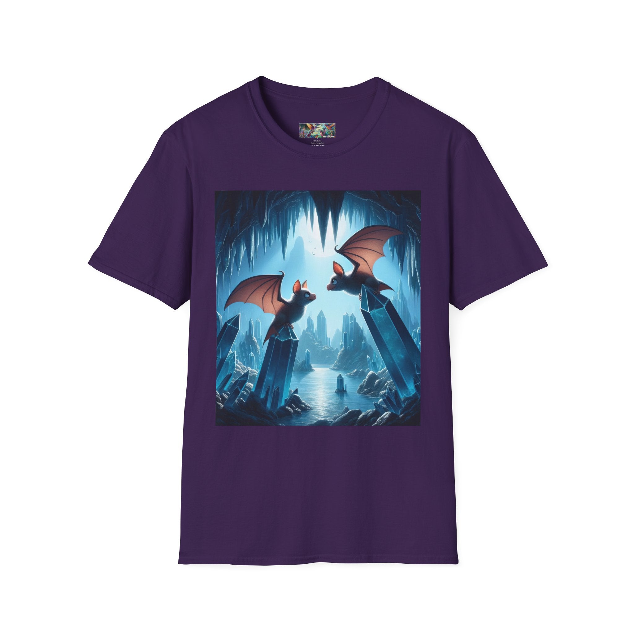 Bat Lovers Unisex Softstyle T-Shirt - Soft & Stylish Graphic Tee - Gregg Acini Adoree Designs - T-Shirt
