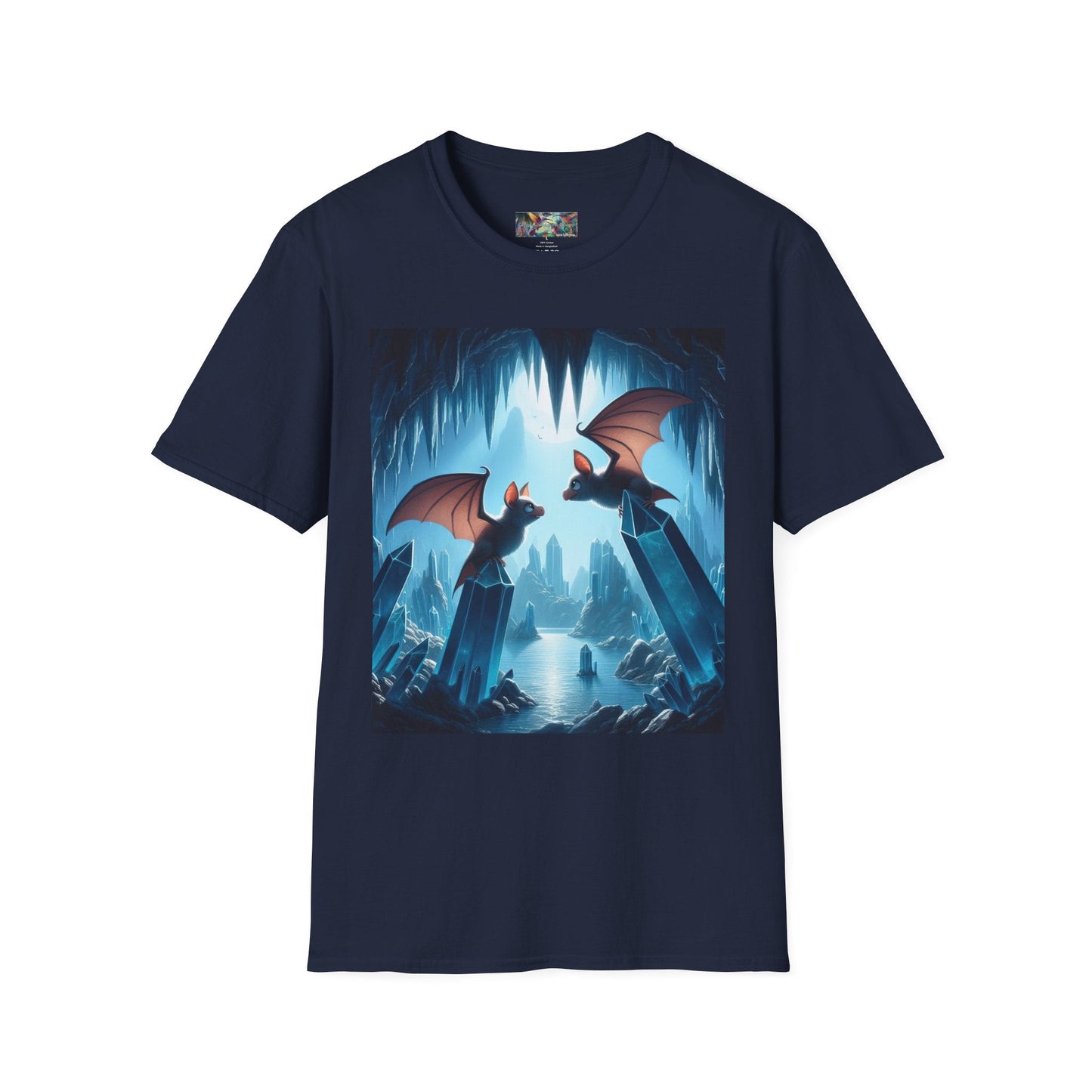 Bat Lovers Unisex Softstyle T-Shirt - Soft & Stylish Graphic Tee - Gregg Acini Adoree Designs - T-Shirt