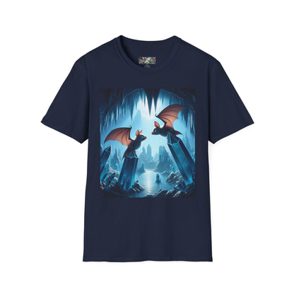 Bat Lovers Unisex Softstyle T-Shirt - Soft & Stylish Graphic Tee - Gregg Acini Adoree Designs - T-Shirt