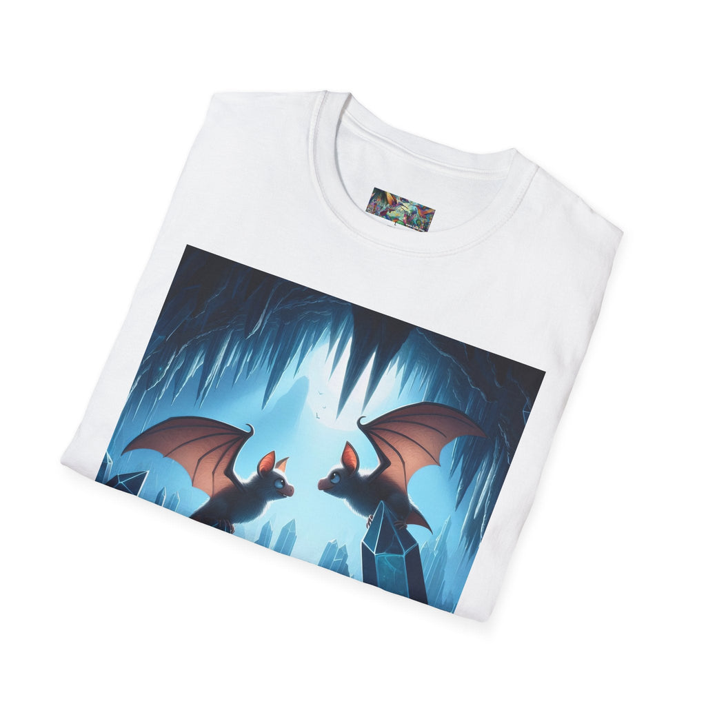 Bat Lovers Unisex Softstyle T-Shirt - Soft & Stylish Graphic Tee - Gregg Acini Adoree Designs - T-Shirt