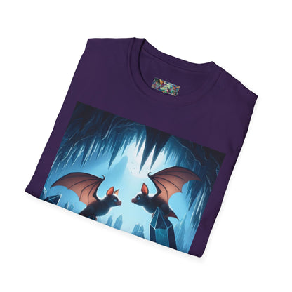 Bat Lovers Unisex Softstyle T-Shirt - Soft & Stylish Graphic Tee - Gregg Acini Adoree Designs - T-Shirt