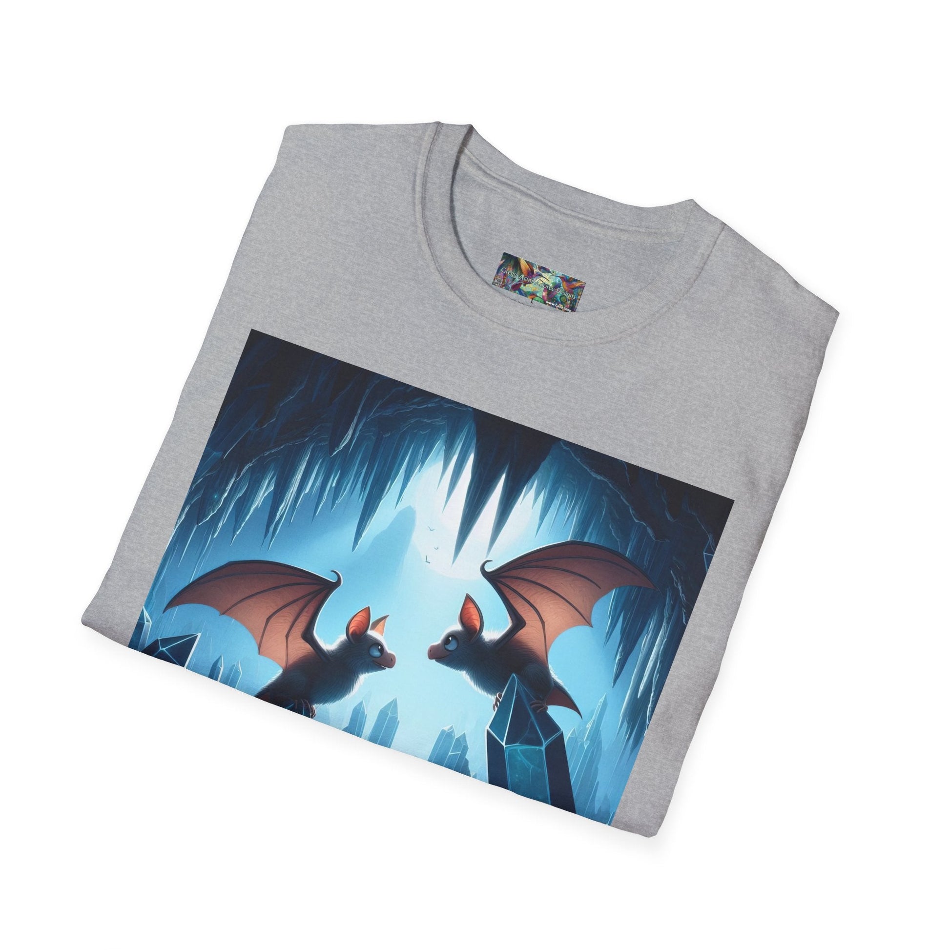 Bat Lovers Unisex Softstyle T-Shirt - Soft & Stylish Graphic Tee - Gregg Acini Adoree Designs - T-Shirt