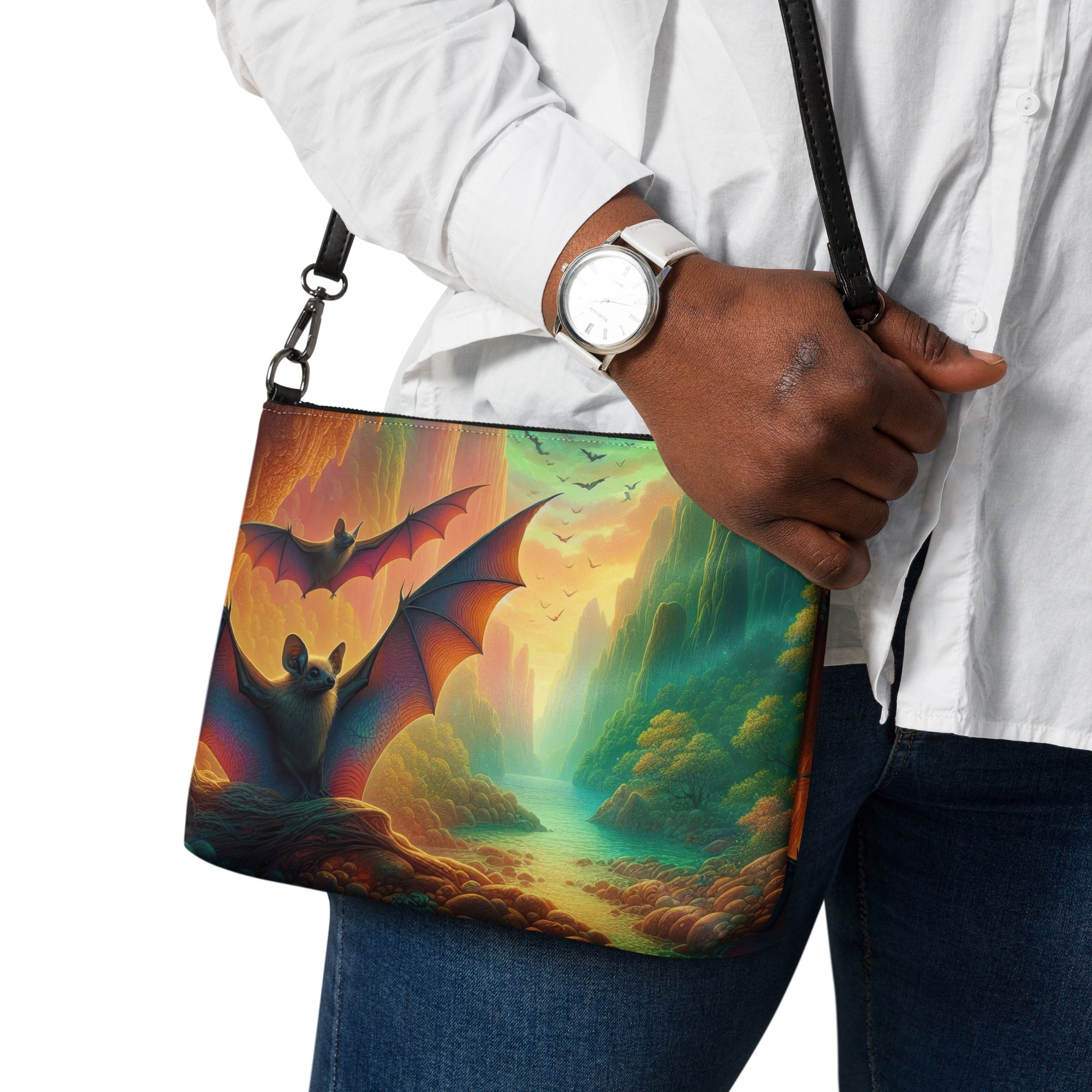Bat Paradise Crossbody bag - Gregg Acini Adoree Designs - Handbag