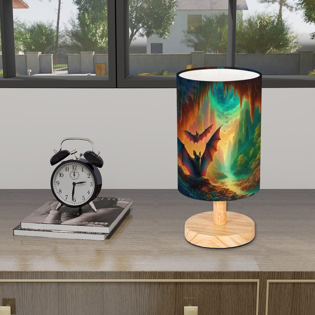 Bat Paradise Cylindrical Table Lamp - Gregg Acini Adoree Designs - Lamp