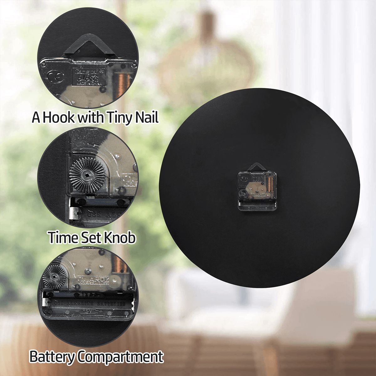 Bat Paradise MDF Wall Clock (Made in USA) - Gregg Acini Adoree Designs - Wall Clock