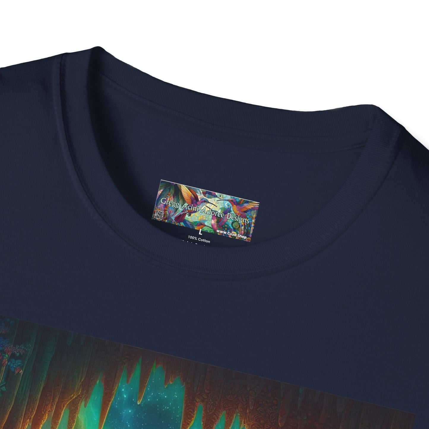 Bat Paradise Unisex Softstyle T-Shirt - Soft & Stylish Graphic Tee - Gregg Acini Adoree Designs - T-Shirt