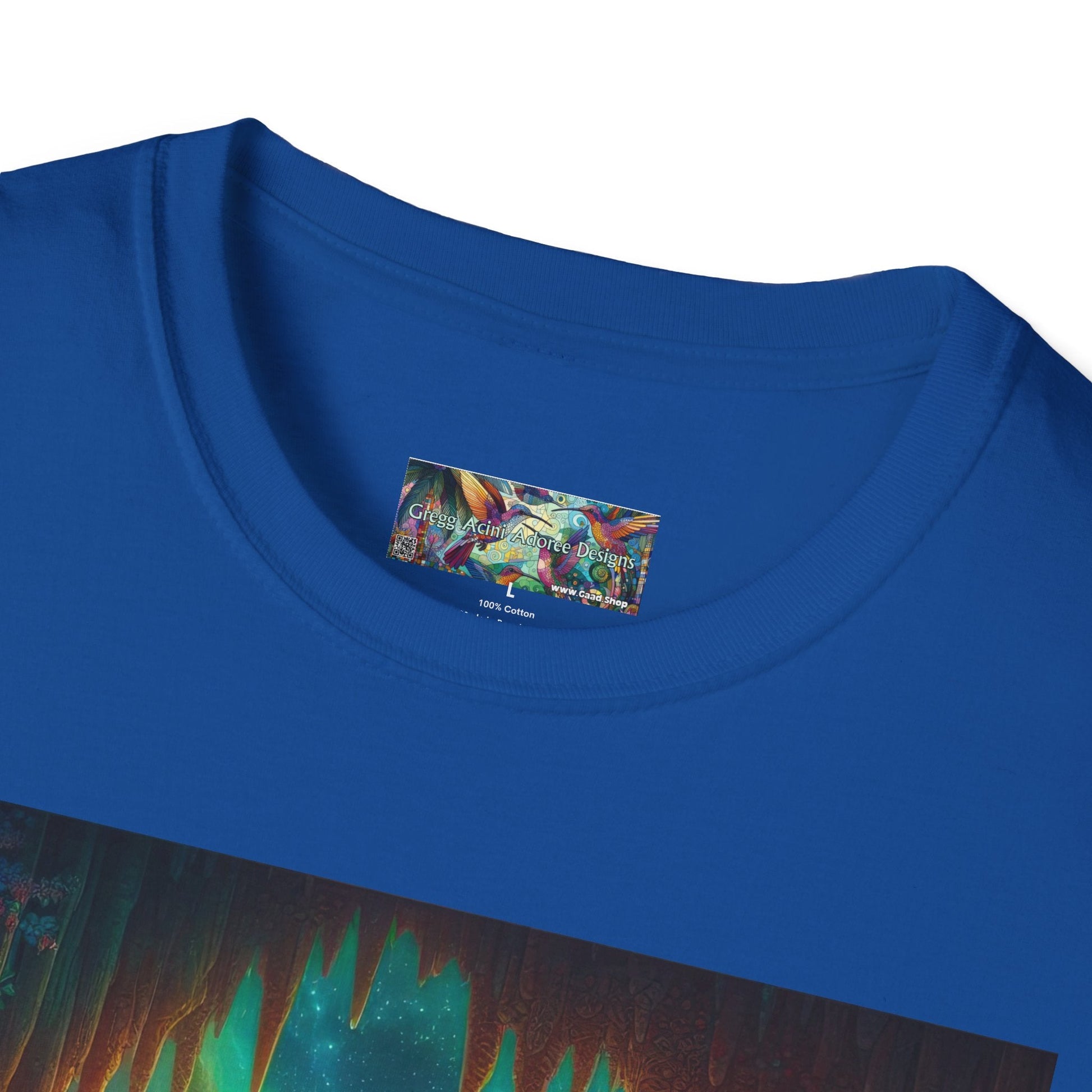 Bat Paradise Unisex Softstyle T-Shirt - Soft & Stylish Graphic Tee - Gregg Acini Adoree Designs - T-Shirt