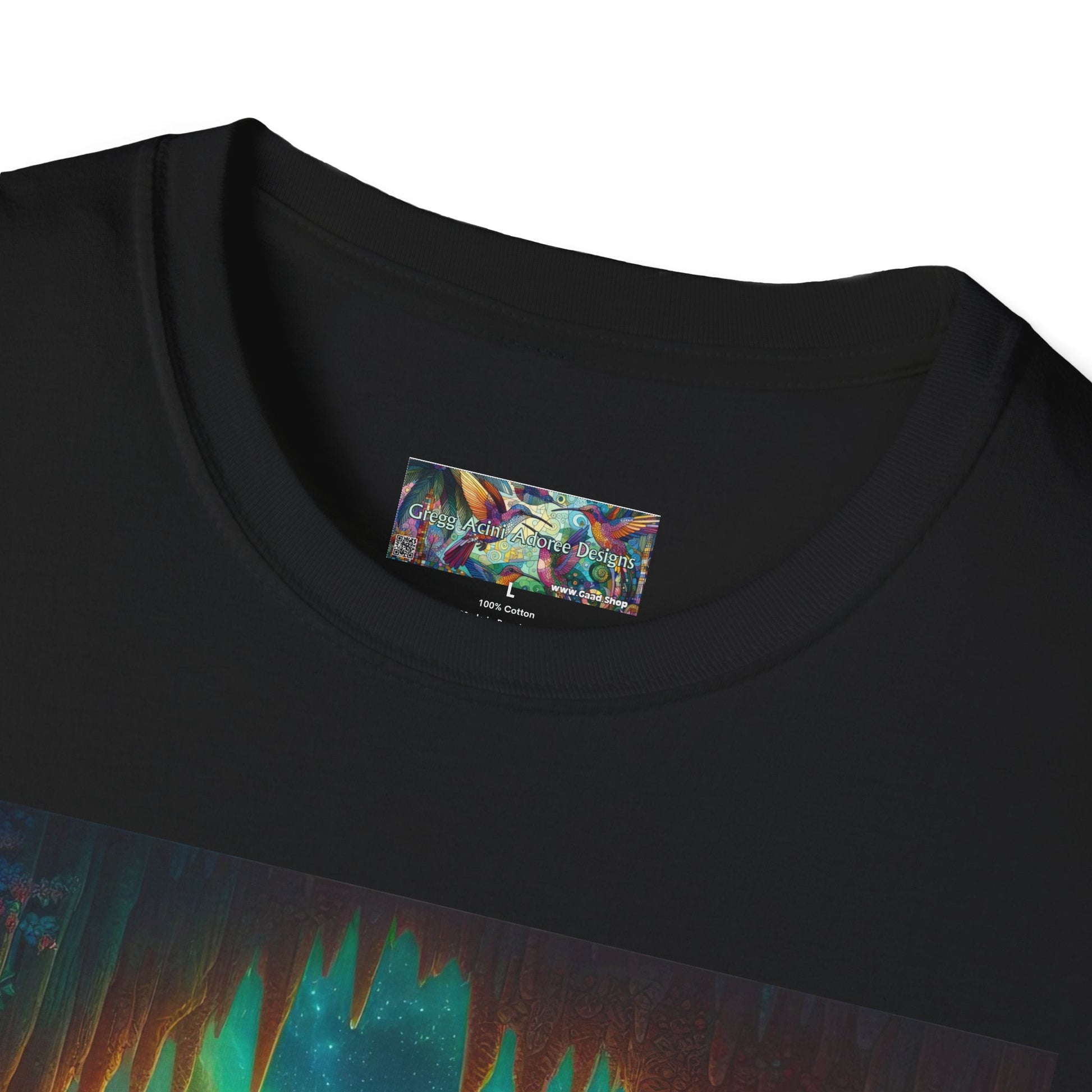Bat Paradise Unisex Softstyle T-Shirt - Soft & Stylish Graphic Tee - Gregg Acini Adoree Designs - T-Shirt
