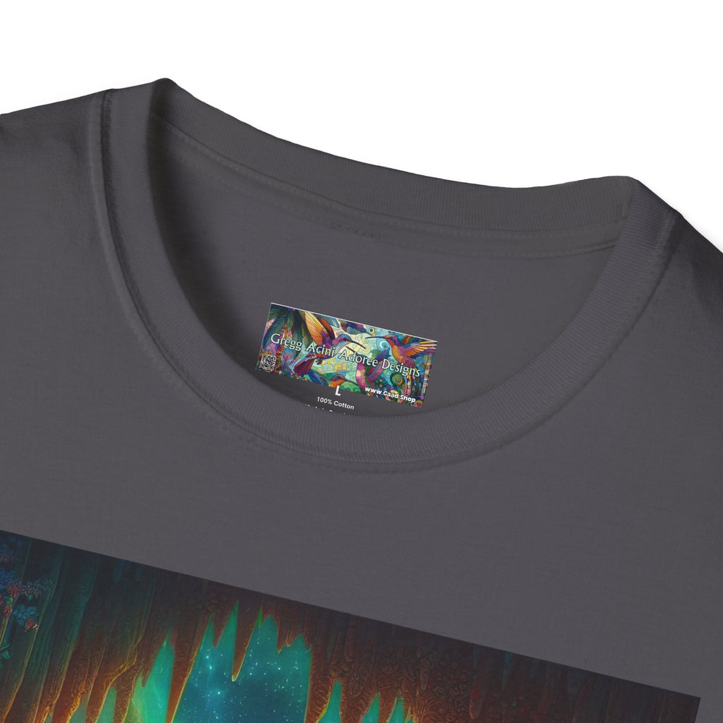 Bat Paradise Unisex Softstyle T-Shirt - Soft & Stylish Graphic Tee - Gregg Acini Adoree Designs - T-Shirt