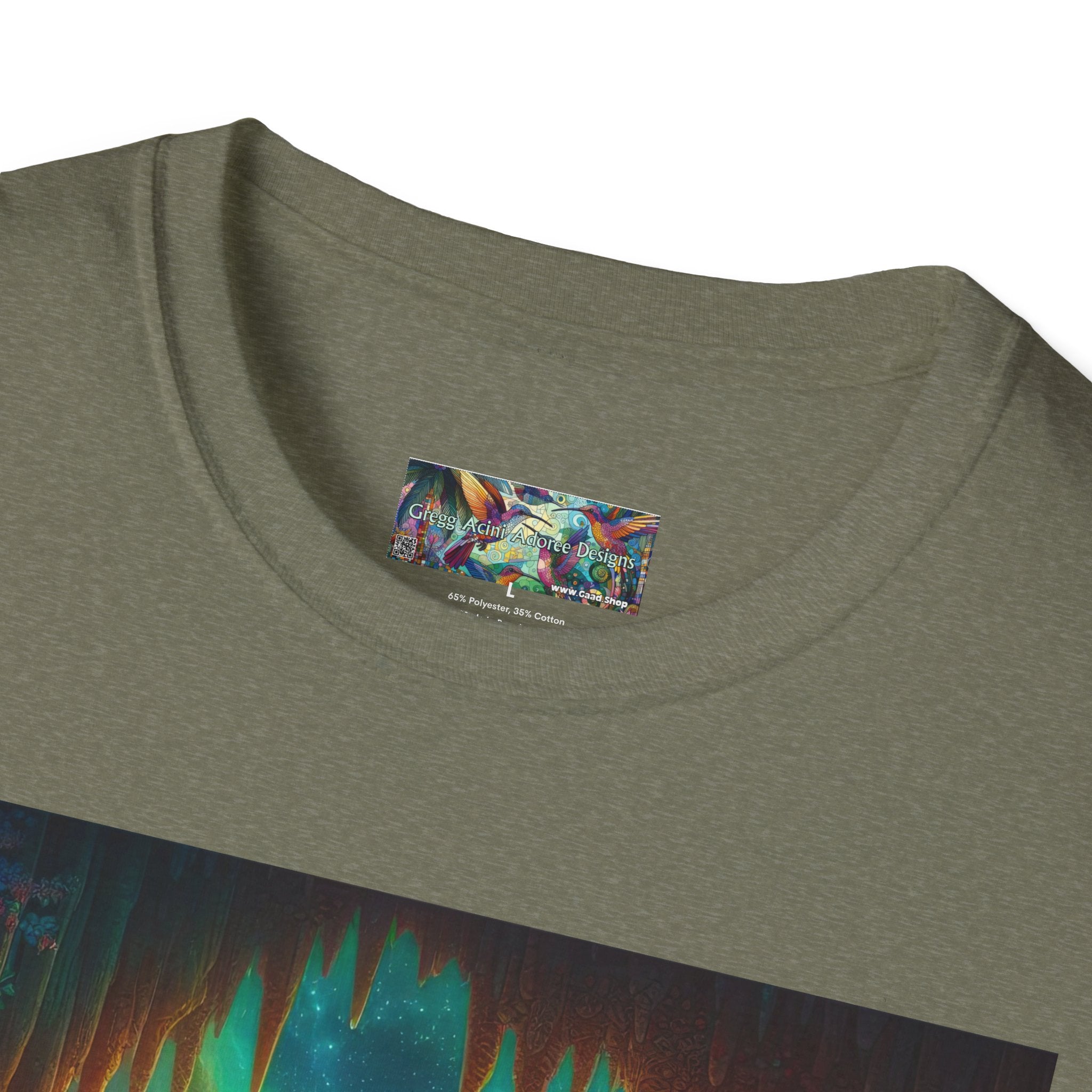 Bat Paradise Unisex Softstyle T-Shirt - Soft & Stylish Graphic Tee - Gregg Acini Adoree Designs - T-Shirt