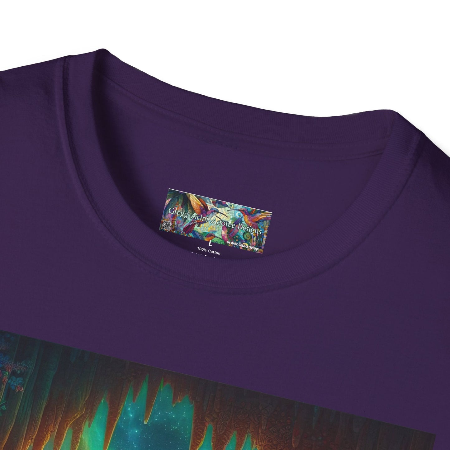 Bat Paradise Unisex Softstyle T-Shirt - Soft & Stylish Graphic Tee - Gregg Acini Adoree Designs - T-Shirt