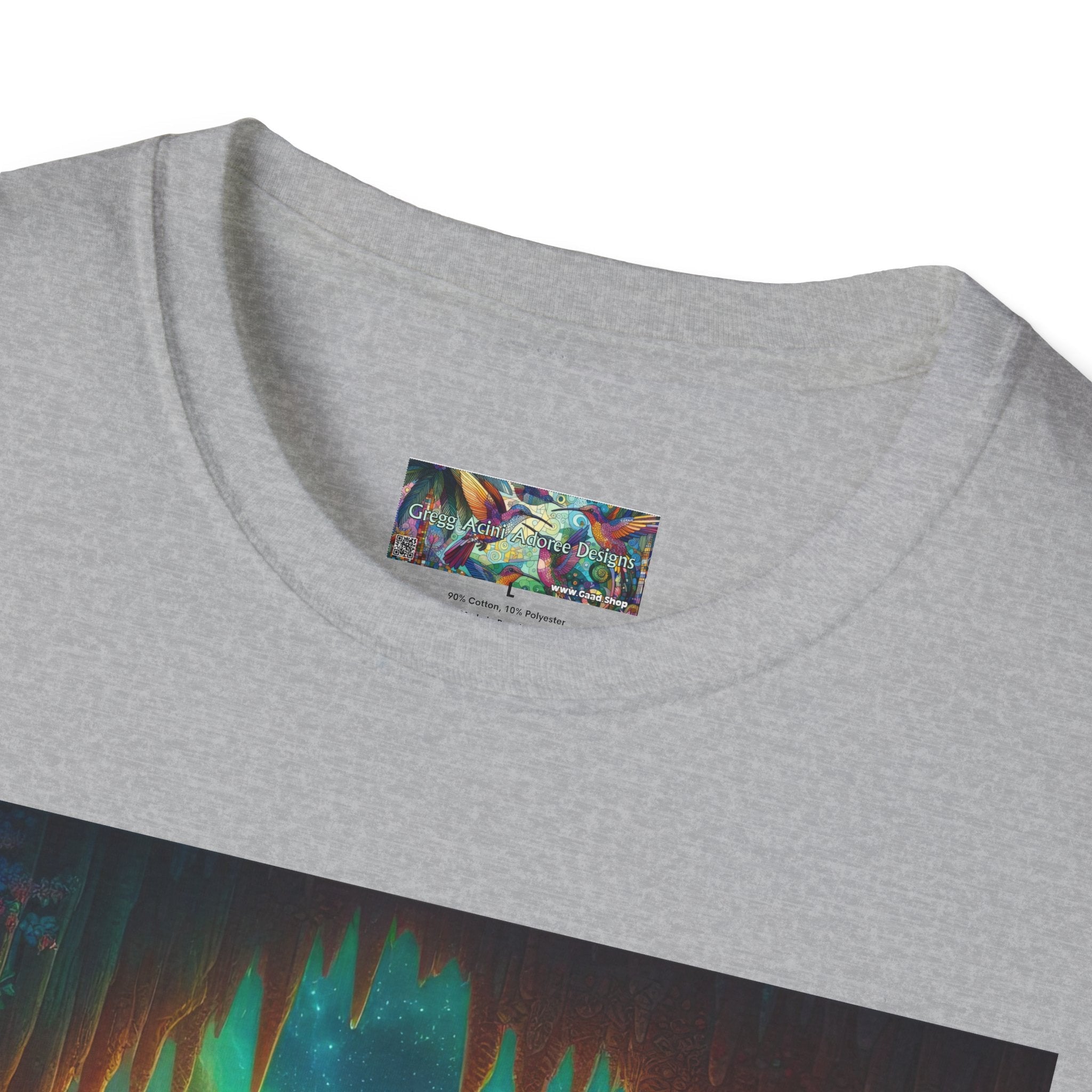 Bat Paradise Unisex Softstyle T-Shirt - Soft & Stylish Graphic Tee - Gregg Acini Adoree Designs - T-Shirt