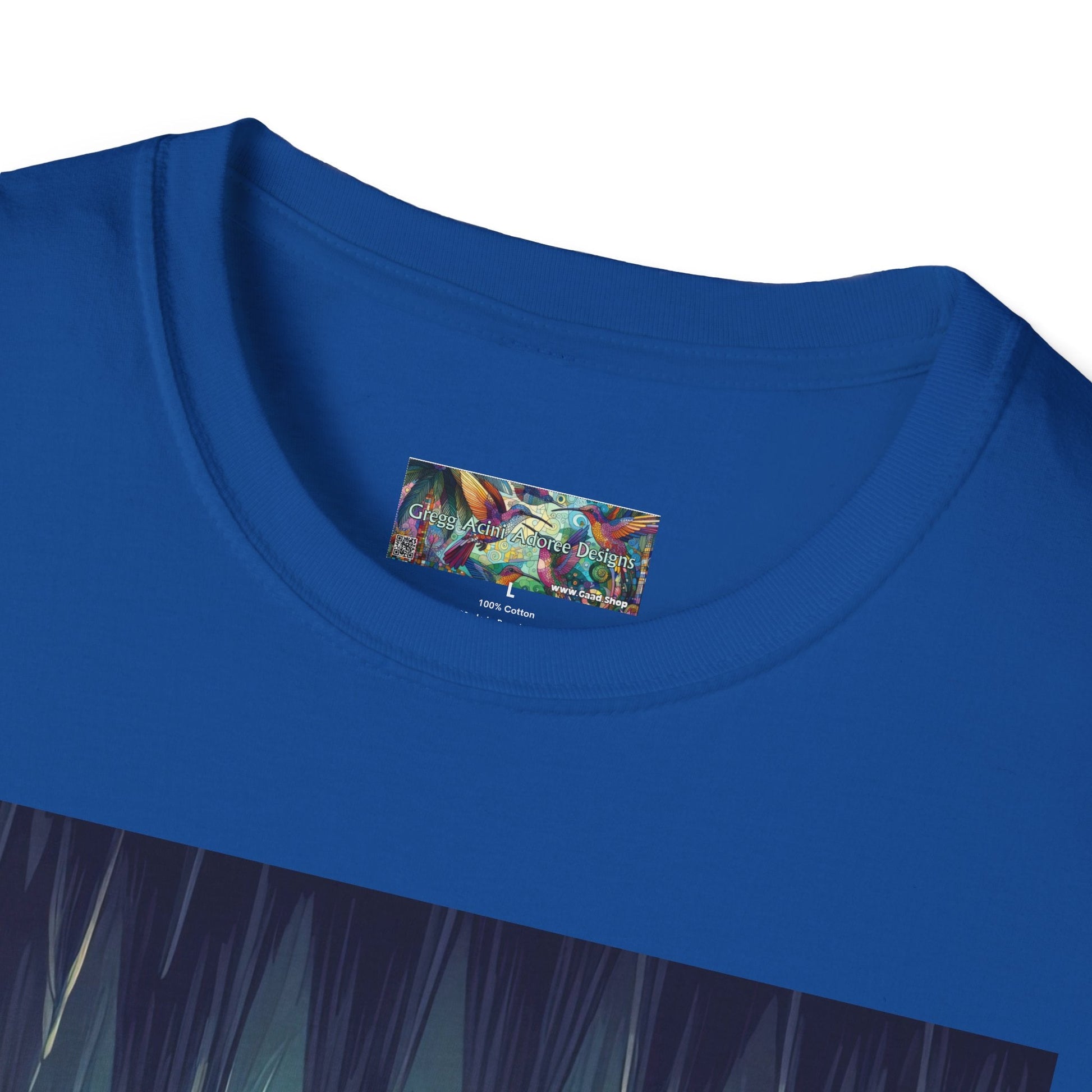 Bats and Lanterns Unisex Softstyle T-Shirt - Soft & Stylish Graphic Tee - Gregg Acini Adoree Designs - T-Shirt
