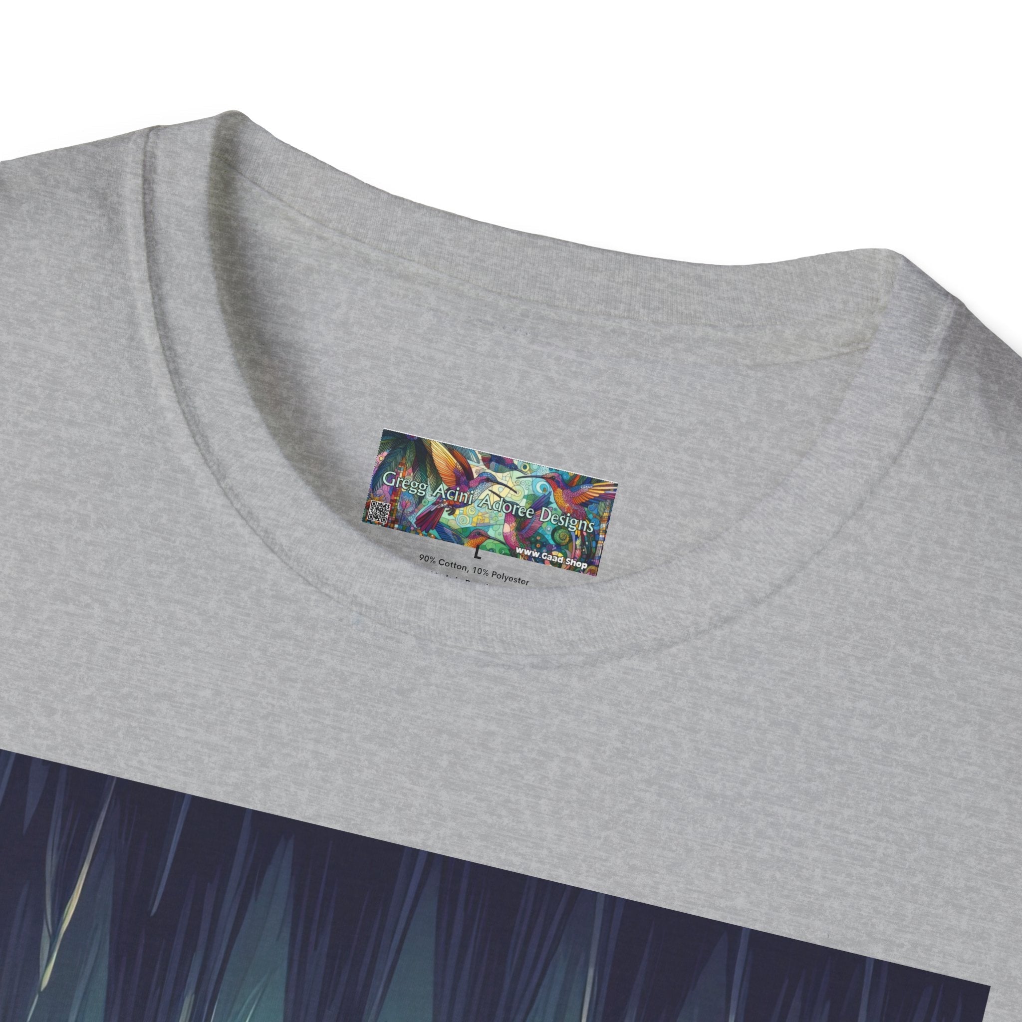 Bats and Lanterns Unisex Softstyle T-Shirt - Soft & Stylish Graphic Tee - Gregg Acini Adoree Designs - T-Shirt