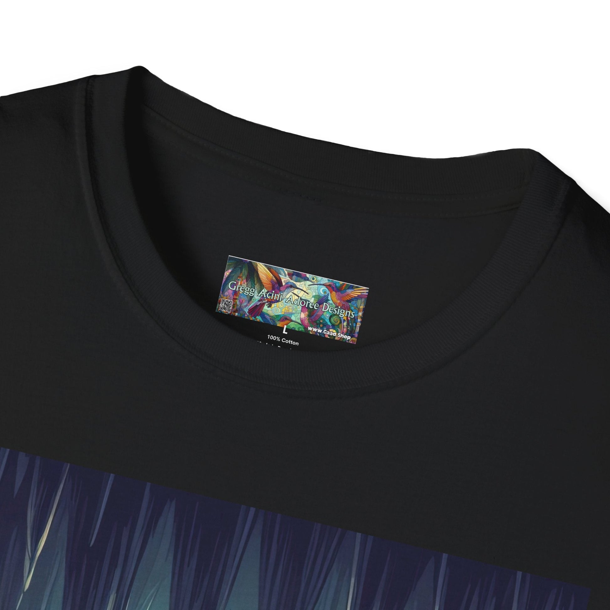 Bats and Lanterns Unisex Softstyle T-Shirt - Soft & Stylish Graphic Tee - Gregg Acini Adoree Designs - T-Shirt
