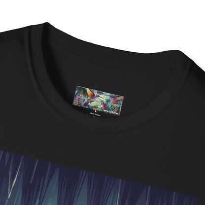 Bats and Lanterns Unisex Softstyle T-Shirt - Soft & Stylish Graphic Tee - Gregg Acini Adoree Designs - T-Shirt