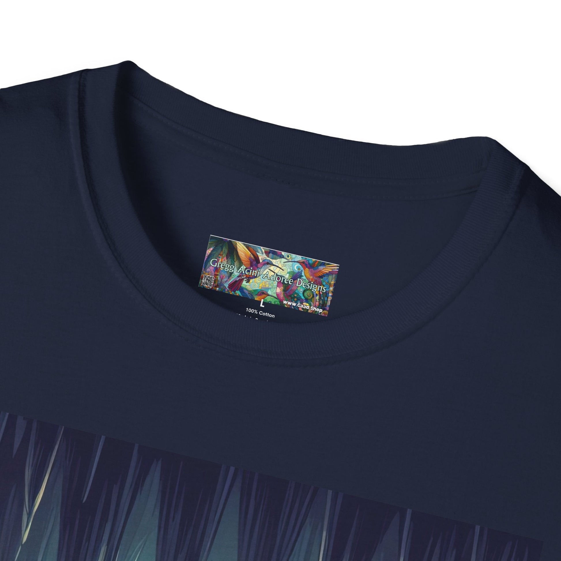 Bats and Lanterns Unisex Softstyle T-Shirt - Soft & Stylish Graphic Tee - Gregg Acini Adoree Designs - T-Shirt