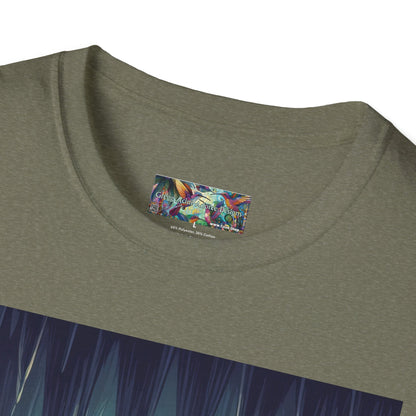 Bats and Lanterns Unisex Softstyle T-Shirt - Soft & Stylish Graphic Tee - Gregg Acini Adoree Designs - T-Shirt