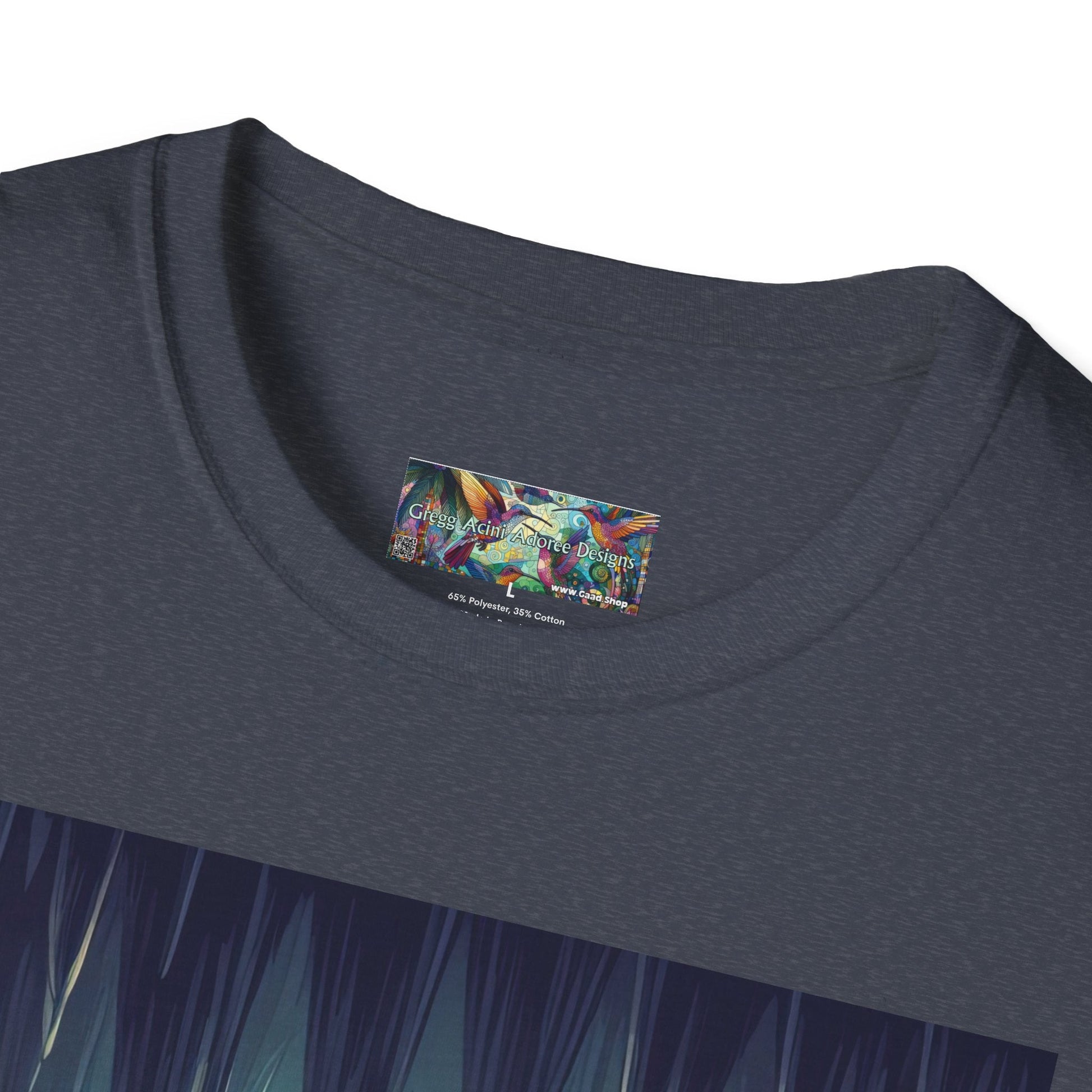 Bats and Lanterns Unisex Softstyle T-Shirt - Soft & Stylish Graphic Tee - Gregg Acini Adoree Designs - T-Shirt