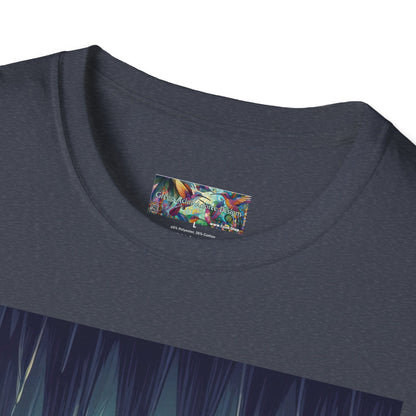 Bats and Lanterns Unisex Softstyle T-Shirt - Soft & Stylish Graphic Tee - Gregg Acini Adoree Designs - T-Shirt