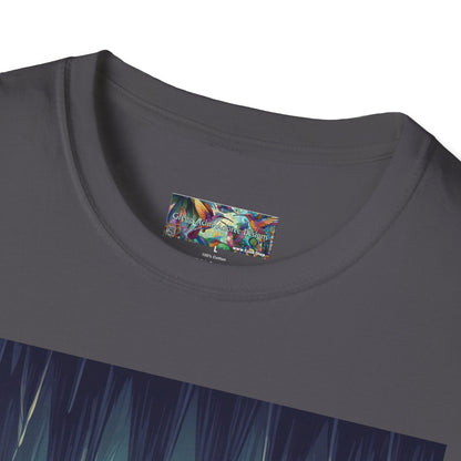 Bats and Lanterns Unisex Softstyle T-Shirt - Soft & Stylish Graphic Tee - Gregg Acini Adoree Designs - T-Shirt